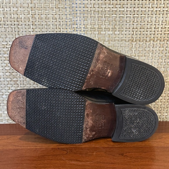 🌟HP🌟Johnston & Murphy Black Leather Bike Toe Tabor Runoff Lace-Up Oxfords 10 - Picture 10 of 10